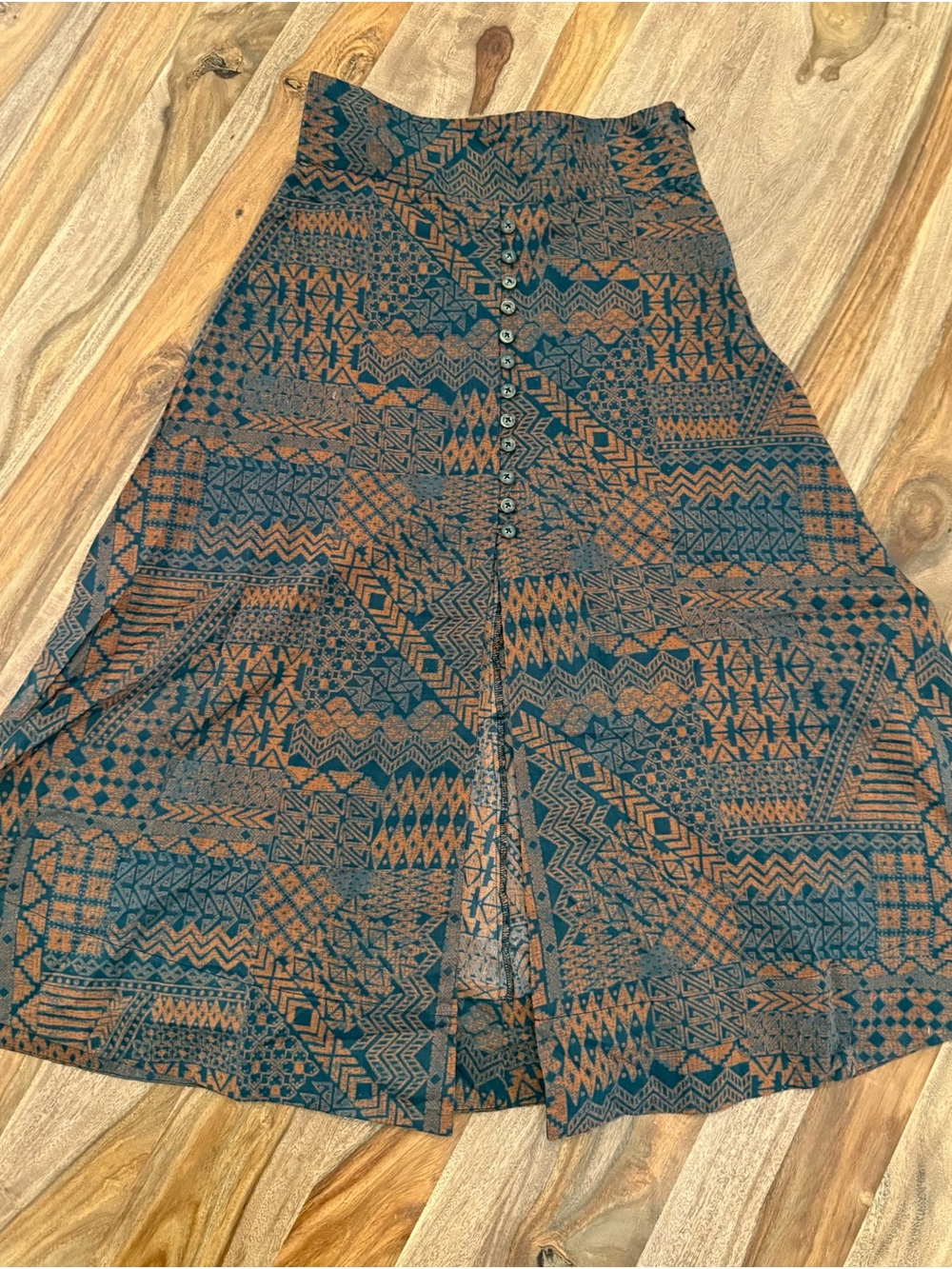 INSPR Women’s Detailed Midi Brown Skirt